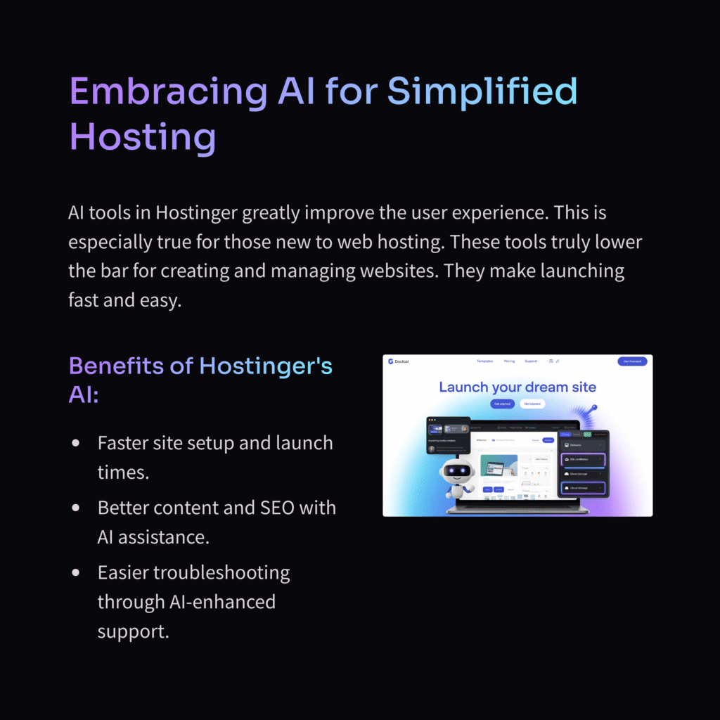 Hostinger AI Website Builder Screenshot - Create Sites with AI