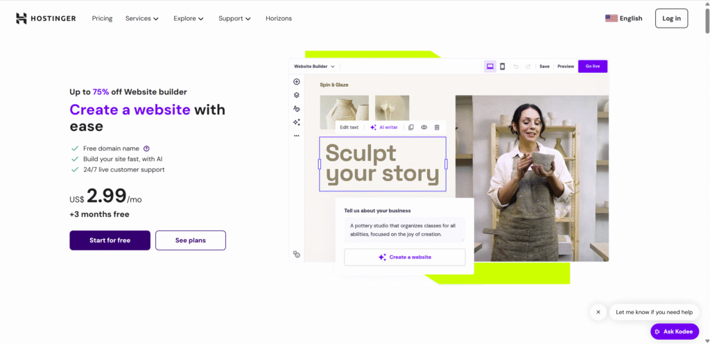Hostinger 2025 Best Budget Hosting Review Featured Image - AI Powered Website Launch